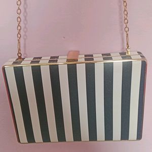 Black & White Clutch/Sling Bag