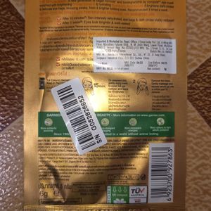 GARNIER SERUM FACE AND EYE SHEET MASK