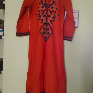 Orange Color Kurti For Sale