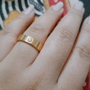 Women Anti Tanish Ring Gold Colour