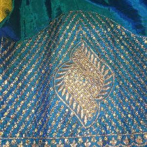 Kangivaram Saree With Work Blouse