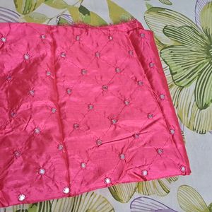 Blouse Material With Mirror Work