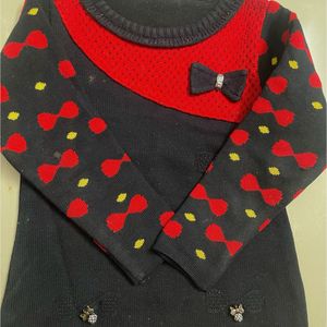 Woollen Top For Baby Girls