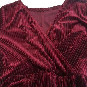 Maroon body con dress.. imported