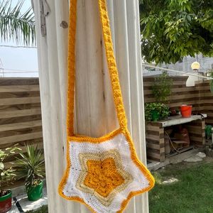 Crochet Stars Shaped Slingbag