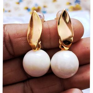 Gold Plated Pearl Earings