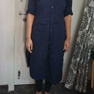 Aurelia Navy Blue Kurta