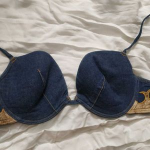 Aesthetic Denim Bra 38D