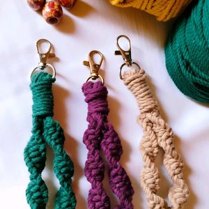 Macrame Twisted Keychains