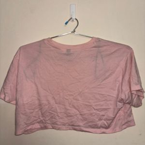 H&M Baby Pink Sporty Crop Top