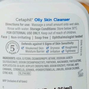 Cetaphil Oily Skin Cleaner Pack Of 2