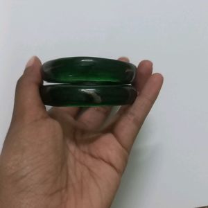 Bottle Green Colour Bangles