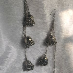 Light Weight Silver Dangler Earrings