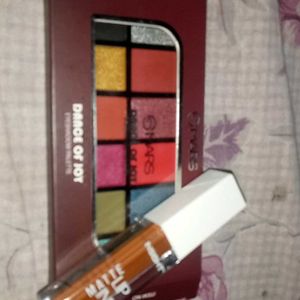 Eyeshadow Palette And Insights Lipstick