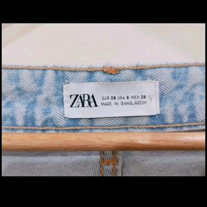 Zara Blue Flared Denim For Women Size 30