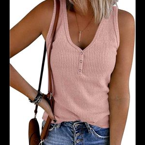 Baby Pink V Neck Top