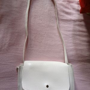 Pretty White Sling Bag