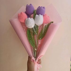 Cute Crochet Tulip Bouquet