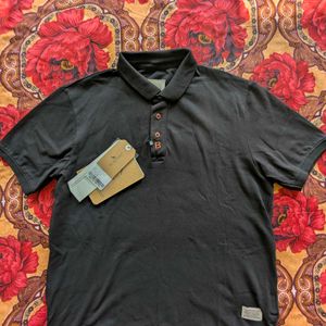 Mr Bowerbird Black Polo Shirt (M) New With Tag