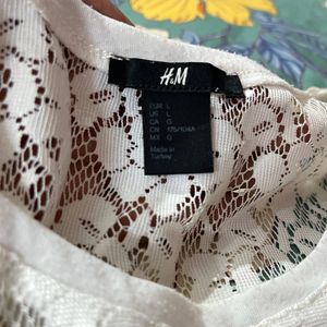 H&M white Shrug