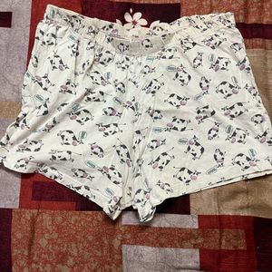 Women Cow Printed Shorts