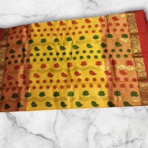 Festival Arrival New Tassar Jamdani Saree