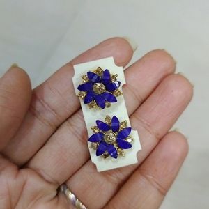 Blue Flower Earrings