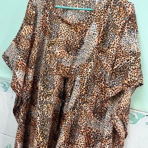 Tiger Print Kaftan Kurti