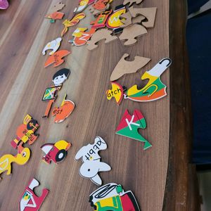 Wooden Alphabet Puzzle For Kids