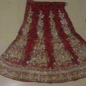 Full Heavy Work Sharara Suit+Free Kids Lehenga