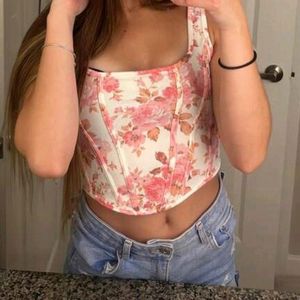 Floral Corset Top