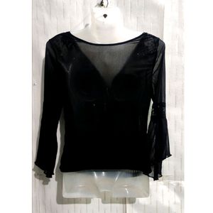 Stylish Black transparent Top For women's