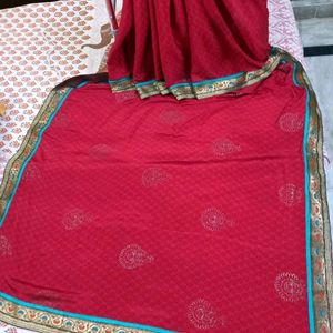 Pretty Red Saree❤️🔥😍