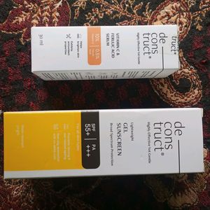 Deconstruct Vit C Serum And Gel Sunscreen