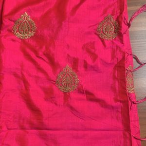 A Beautiful Pink colour Silk Saree