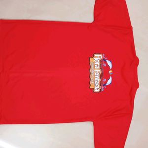 Red Jersey Material Tshirt