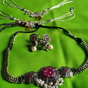 Necklace Set And Payal