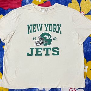 H&M (medium) T-shirt With New York Jets Motif