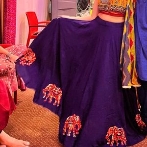 Lengha Choli Elephant Patchwork