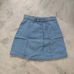 Blue Denim Skirt