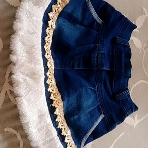 Baby Girl Denim Skirt Set