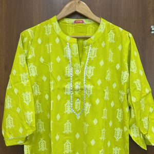 Neon Colour Kurti For Women