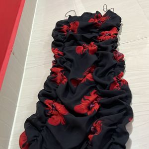 Black Red Dress Xs Size