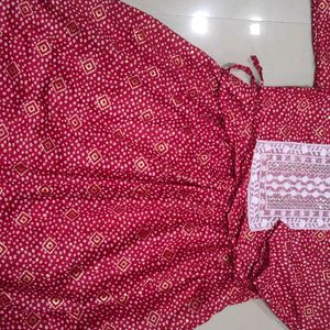 beautiful maroon kurti