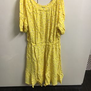 Yellow Dress With Floral Print