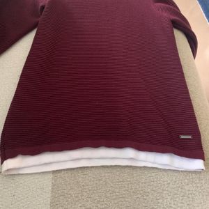 Kids Maroon Full Sleeves T shirt