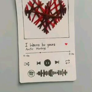 Handmade Spotify Card.