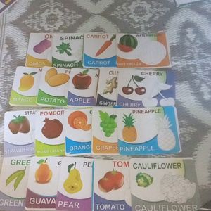 19 Flash Cards /Fruits And Vegetables