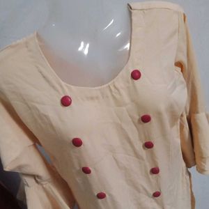 2 Combo Golden Kurti Set