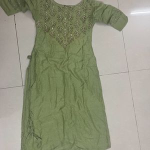 Sea Green Ethnic Kurti